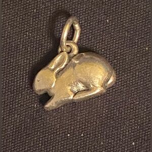 James Avery Sterling Silver 3D Rabbit Retired Charm Uncut Loop Preowned
